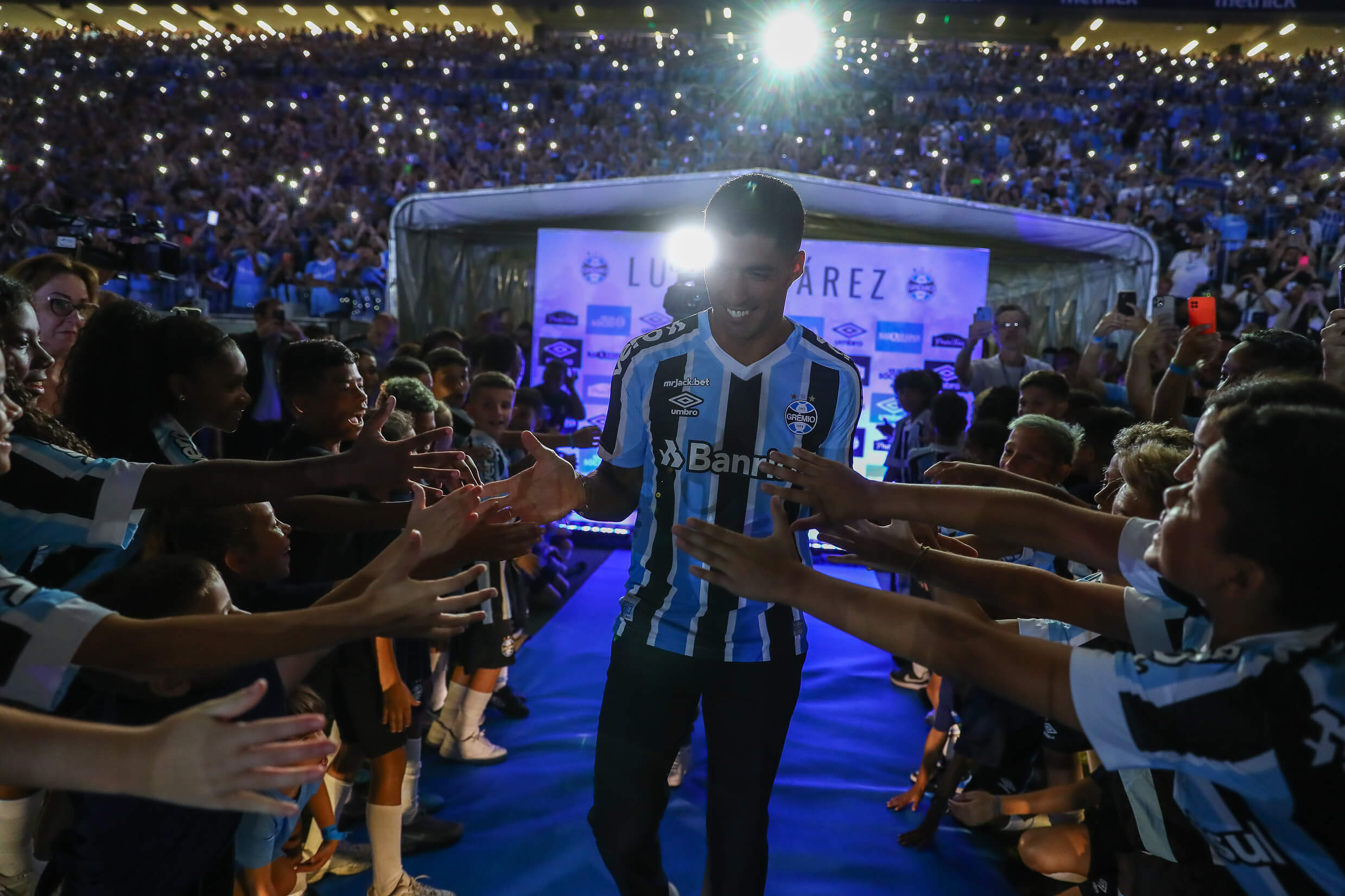 Apresentação de Suárez no Grêmio